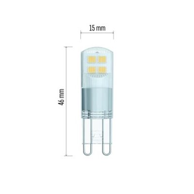 Żarówka LED Classic JC / G9 / 1,9 W (22 W) / 210 lm / neutralna biel