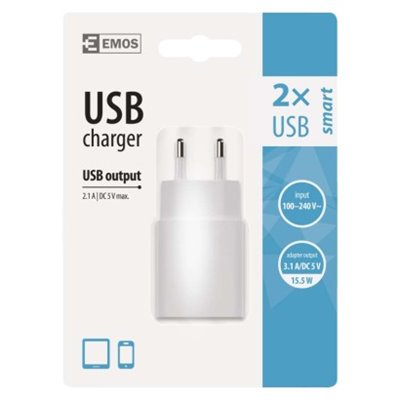 Zasilacz USB SMART 3,1A (15W) max.