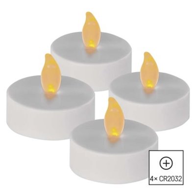 Świeczki tealight maxi CR2032, vintage