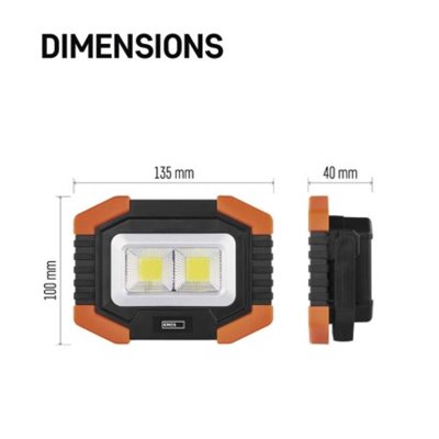 Latarka LED COB 350 lm 3× AA