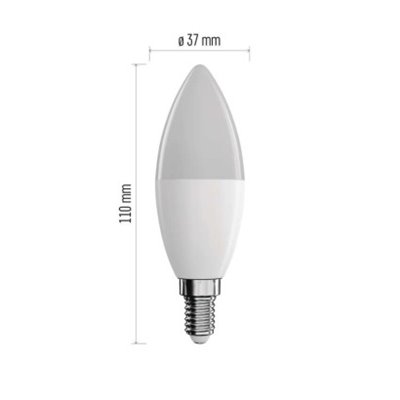 GoSmart Żarówka LED świeczka / E14 / 4,8 W (40 W) / 470 lm / RGB / ściemnialna / Wi-Fi