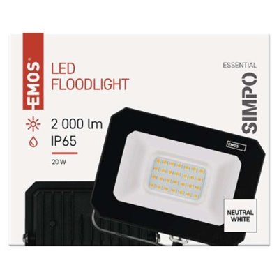 Naświetlacz LED SIMPO 20 W neutralna biel