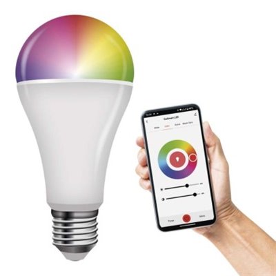 GoSmart Żarówka LED A65 / E27 / 14 W (94 W) / 1 400 lm / RGB / ściemnialna / Zigbee