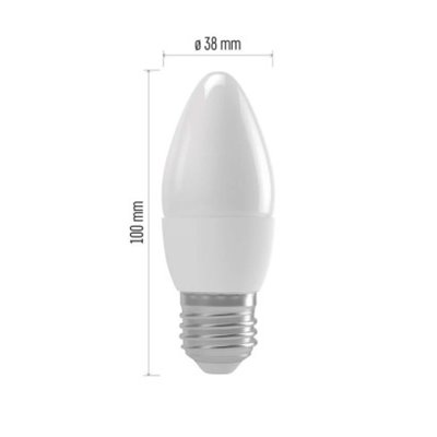 Żarówka LED Classic świeczka / E27 / 4,9 W (40 W) / 470 lm / neutralna biel