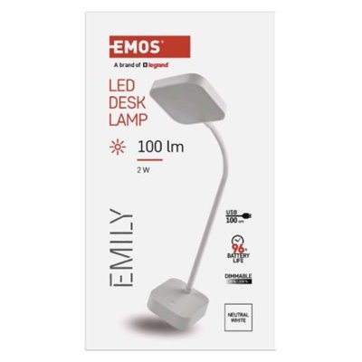 Lampa biurkowa LED EMILY, ładowalna