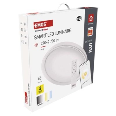 GoSmart Oprawa LED natynkowa, okrągła, 45W, RGB, ściemnialna, Wi-Fi