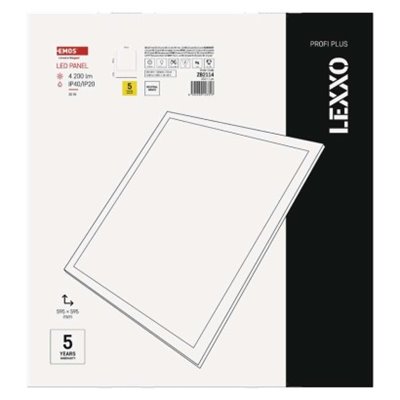 Panel LED LEXXO backlit 60×60 30W IP40/IP20 neutralna biel