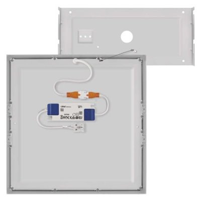 Panel LED natynkowy NEXXO, kwadrat, bialy, 28,5W,Neutralna biel