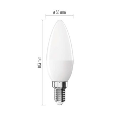 Żarówka LED Classic świeczka  / E14 / 2,5 W (32 W) / 350 lm / 350 lm / Zimna biel